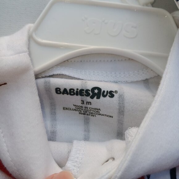 Y2K BabiesRus Future All Star Baseball Romper Outfit Cap 3m Baby Infant Boy New - Picture 6 of 7